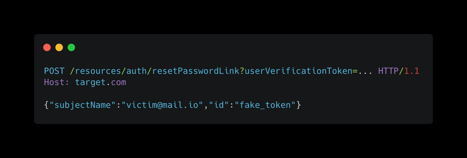 Reset Password Request