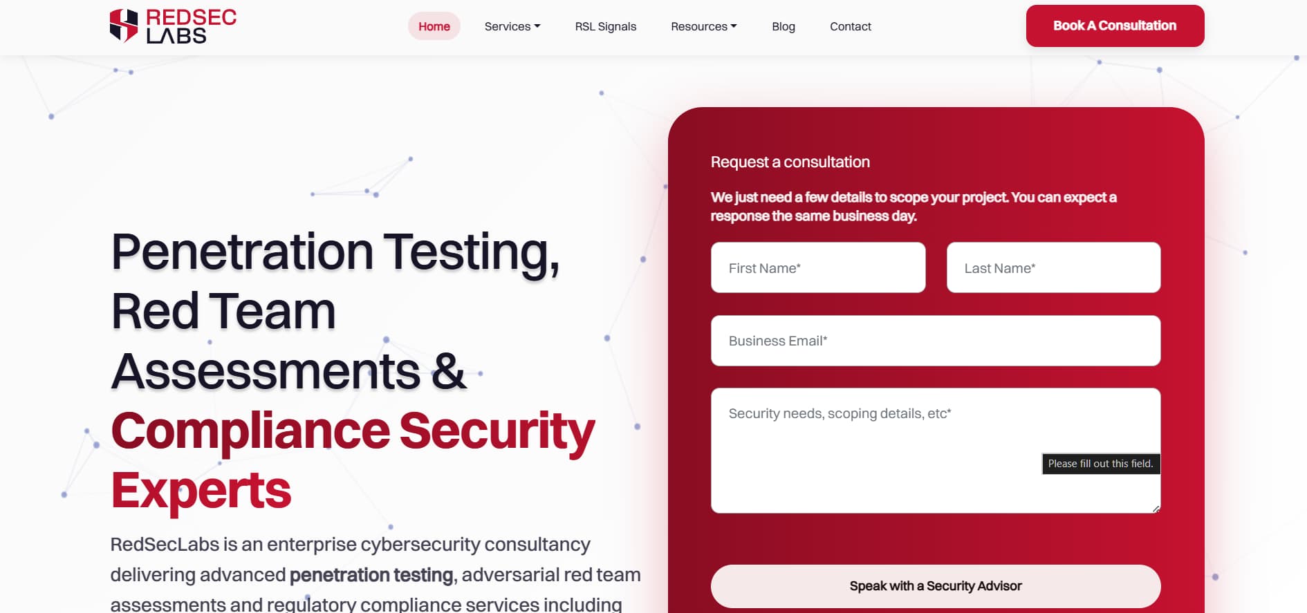RedTeam Labs Specialized Network & API Pentesting