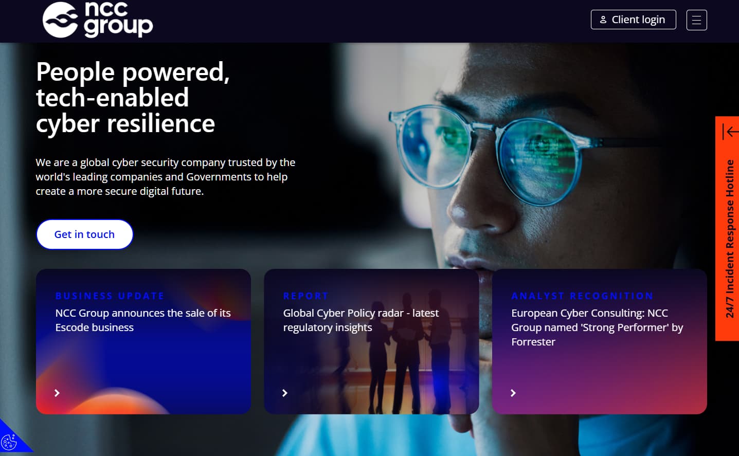NCC Group cybersecurity services focused on people-powered, tech-enabled cyber resilience