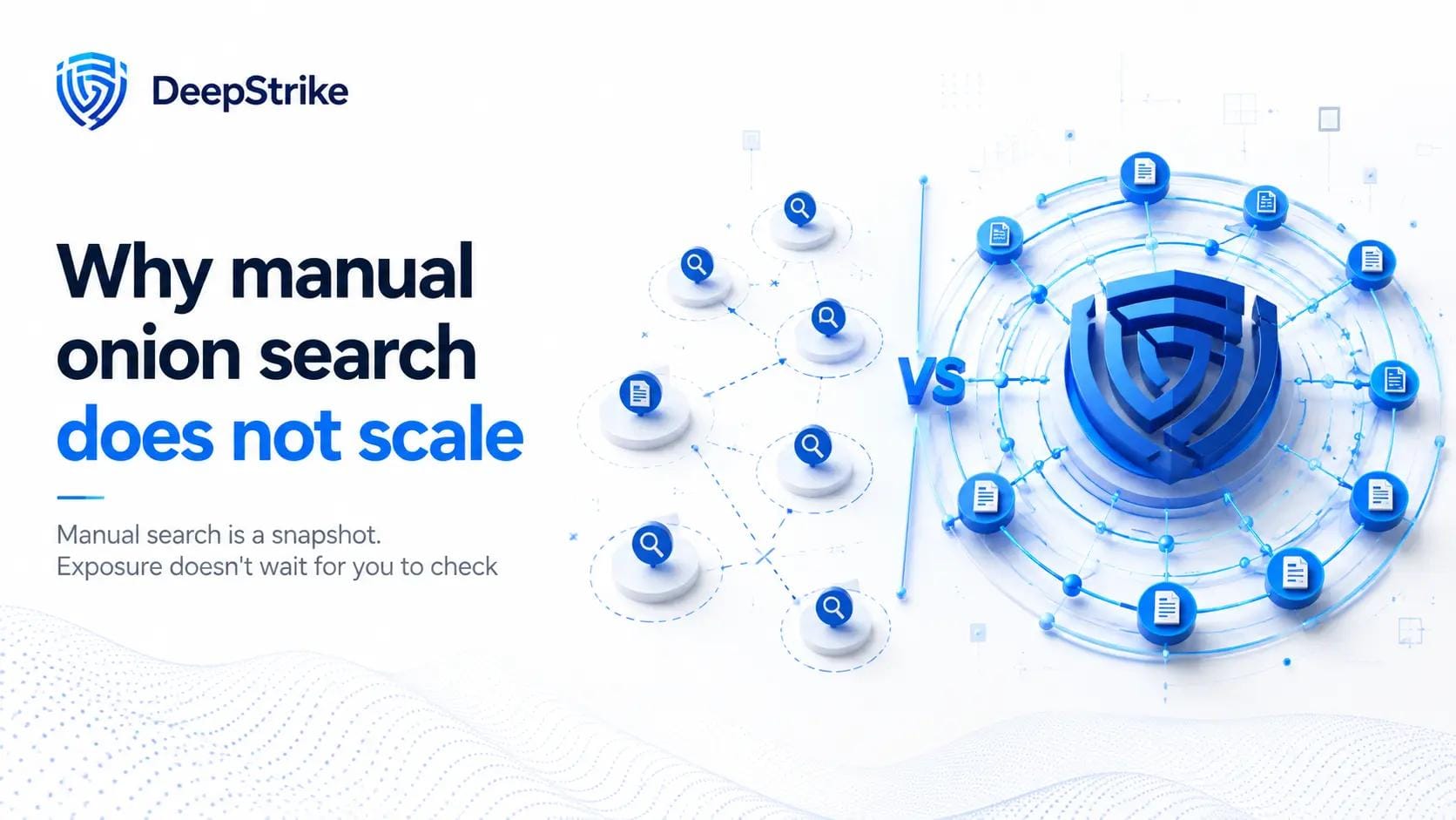 Why manual onion search does not scale
