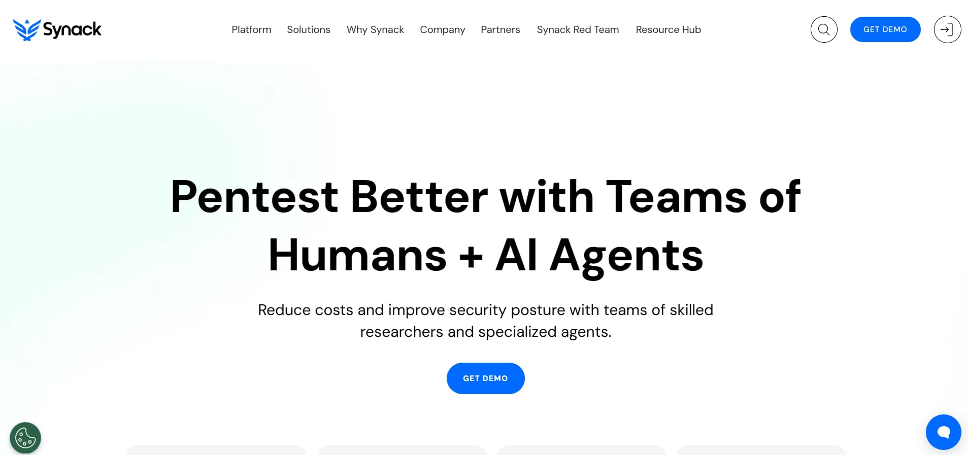 Synack penetration testing platform combining human security researchers and AI agents for continuous security testing