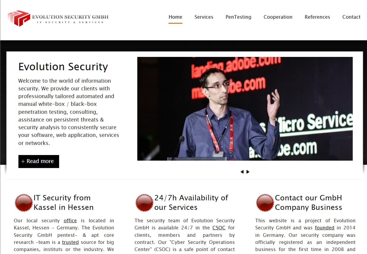 Evolution Security GmbH Berlin: A rising boutique pentesting/red team outfit with strong German clientele.