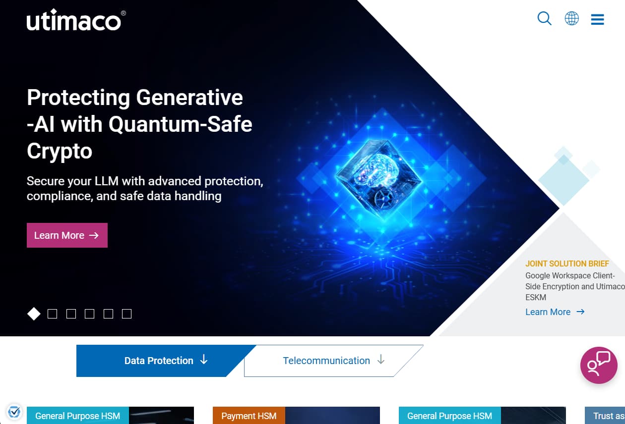 UTIMACO GmbH Aachen: A global leader in Hardware Security Modules HSMs and cybersecurity appliances. UTIMACO’s Made in Germany HSMs secure banking and government keys. It’s a top German vendor in cryptographic hardware.