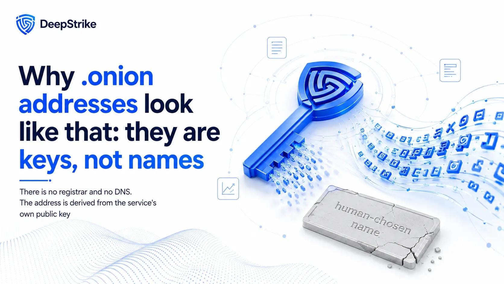 Why .onion addresses look like that: they are keys, not names