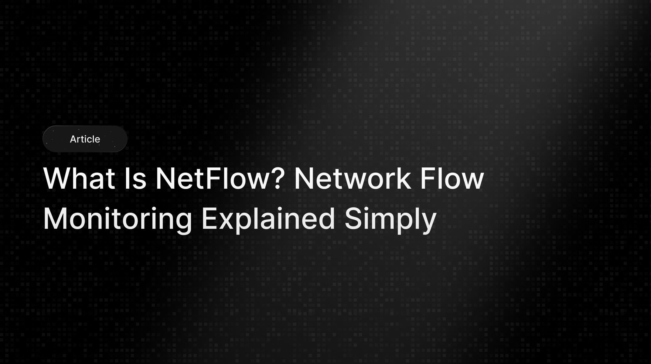 What Is NetFlow? Network Traffic Flow Monitoring Guide