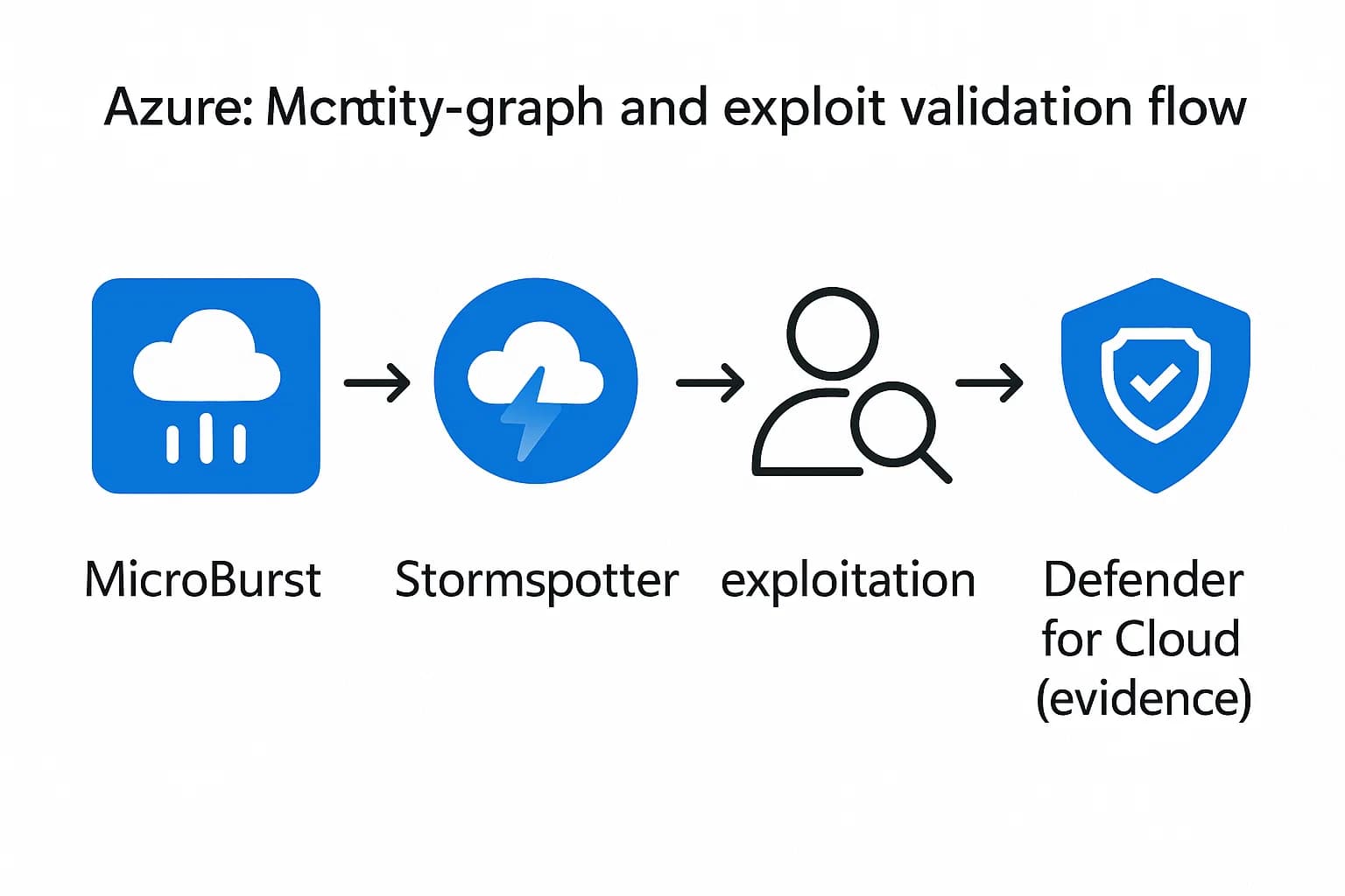 Azure identity-graph and exploit validation flow.